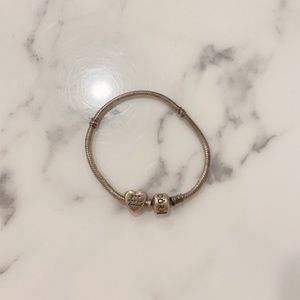 Pandora “So loved” sterling silver bracelet